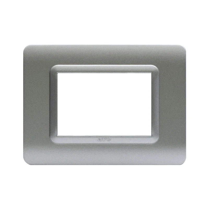 PLACCA IN PLASTICA AVE SERIE TECNOPOLIMERO S44 PER SCATOLA RETTANGOLARE 3 MODULI 44PY03AO