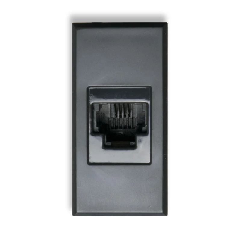 PRESA RJ11 AVE SERIE TEKLA S44 CON MORSETTI A VITE 6 POLI 4 CONTATTI 1 MODULO 445024