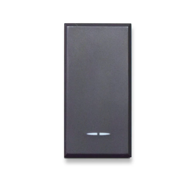 DEVIATORE TASTO ILLUMINABILE CON GEMMA AVE SERIE TEKLA S44 1P 16AX 1 MODULO 445002