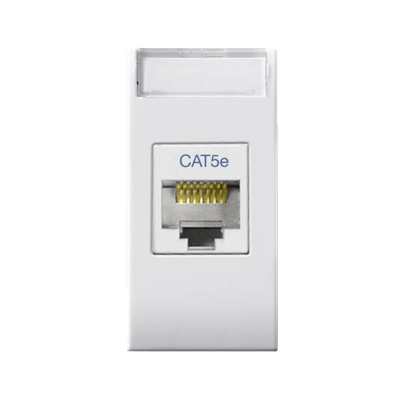 PRESA RJ45 CAT5E UTP AVE DOMUS S44 NON SCHERMATA 8 CONTATTI 1MOD. 441027C5E