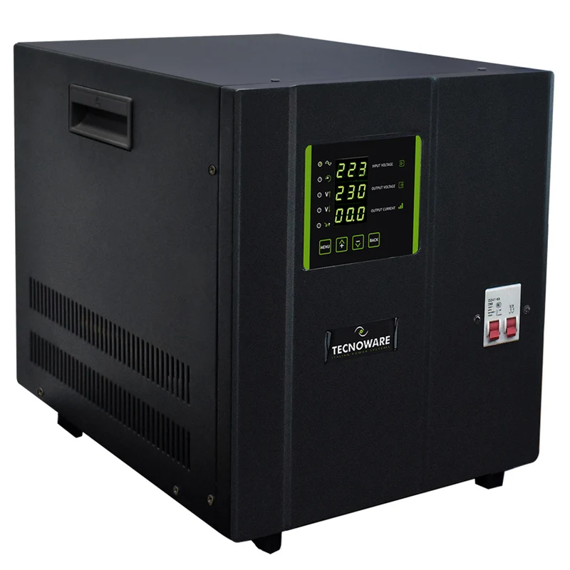 STABILIZZATORE MONOFASE 10KVA SERVOASSISTITO A CONTROLLO ELETTRONICO CON MICROPROCESSORE FSTESM10KM