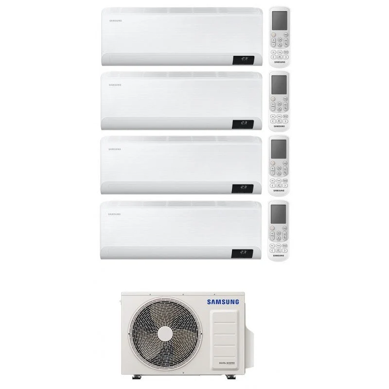 CONDIZIONATORE SAMSUNG CEBU QUADRI SPLIT 9+9+9+9 BTU WIFI R32 AJ080TXJ4KG A++/A+