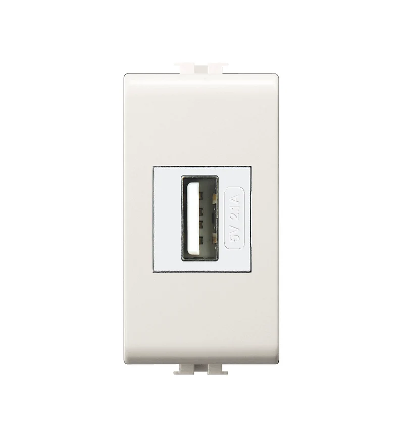 ALIMENTATORE USB DA INCASSO AGGANCIO KEYSTONE