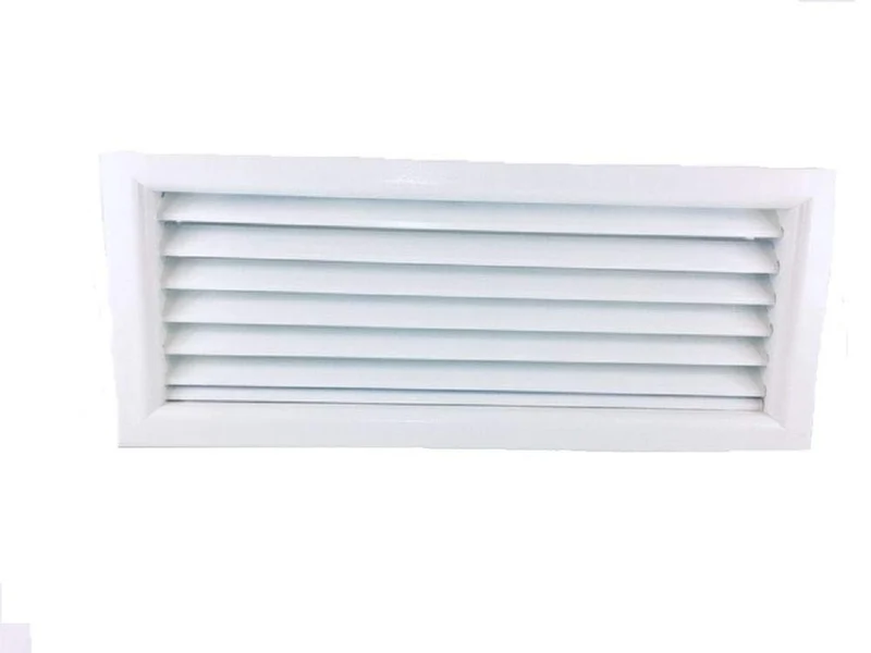 GRIGLIA DI RIPRESA IN ALLUMINIO VERNICIATO BIANCO 300 X 300 MM