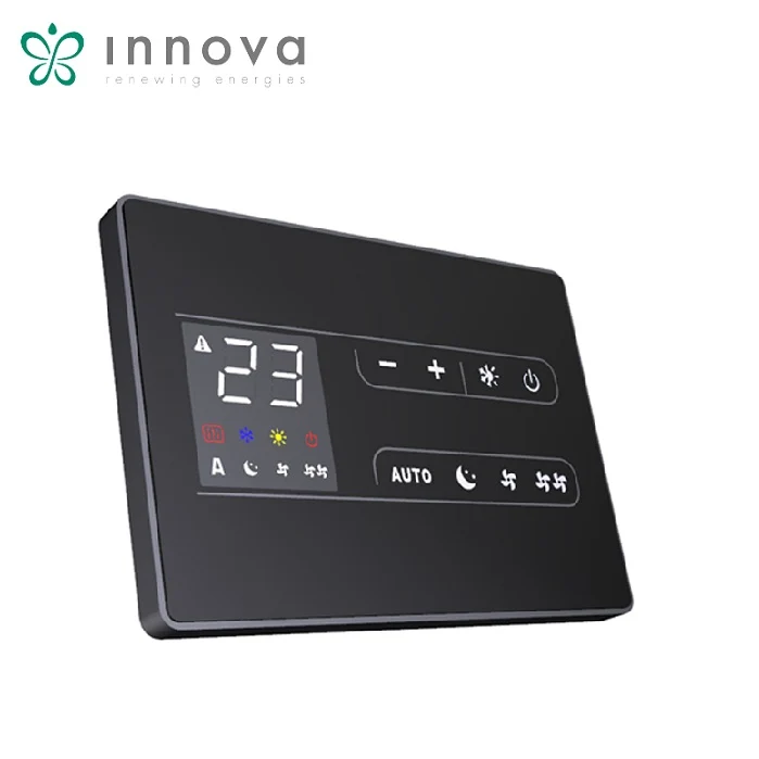 COMANDO A PARETE NERO SMART TOUCH CON MODULO WIFI INTEGRATO PER VENTILCONVETTORI INNOVA EFA649II