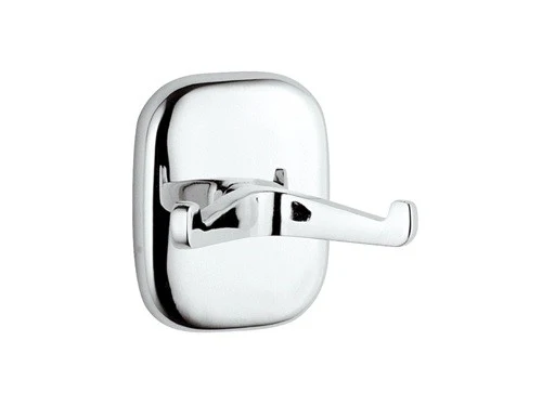 ACCESSORI ARREDO BAGNO APPENDINO DOPPIO PORTA ACCAPPATOIO SUITE CROMO REMER
