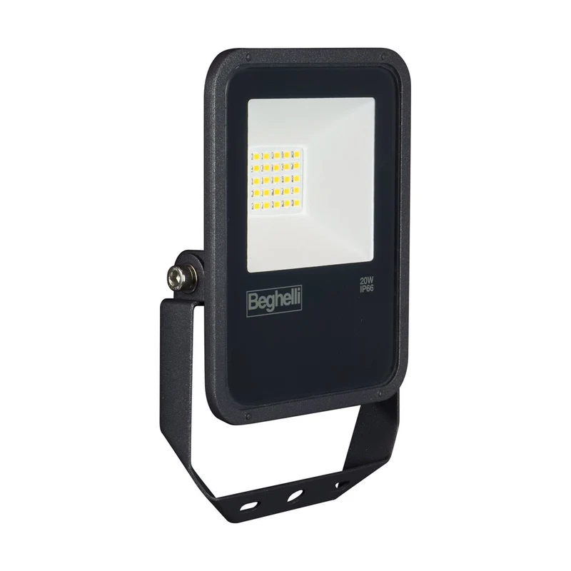 BEGHELLI FL LED 20W NERO IP66 6K5