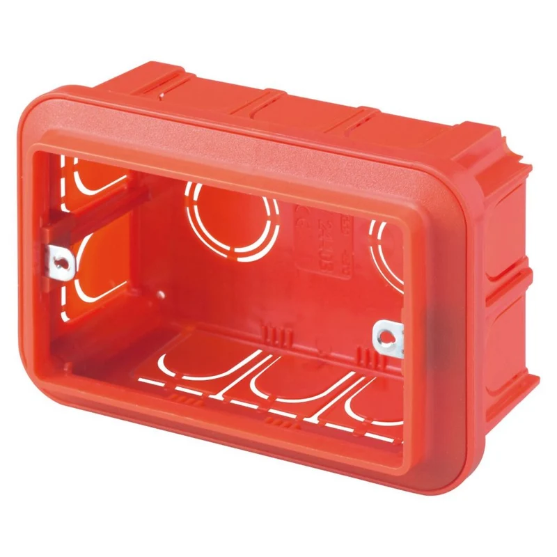 SCATOLA AD ALTA CAPIENZA PER SERIE CIVILI MODULARI - BIG BOX - HALOGEN FREE - 3 POSTI - 119X80X50