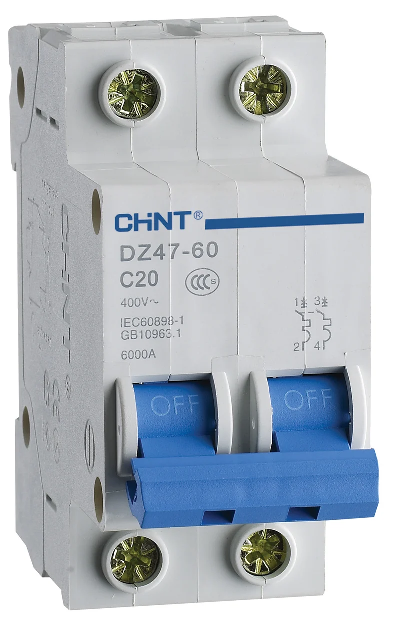 INTERRUTTORE MAGNETOTERMICO CHINT EB/C25-1PN-4,5 1P+N 25A 4,5KA CURVA C 2 MODULI