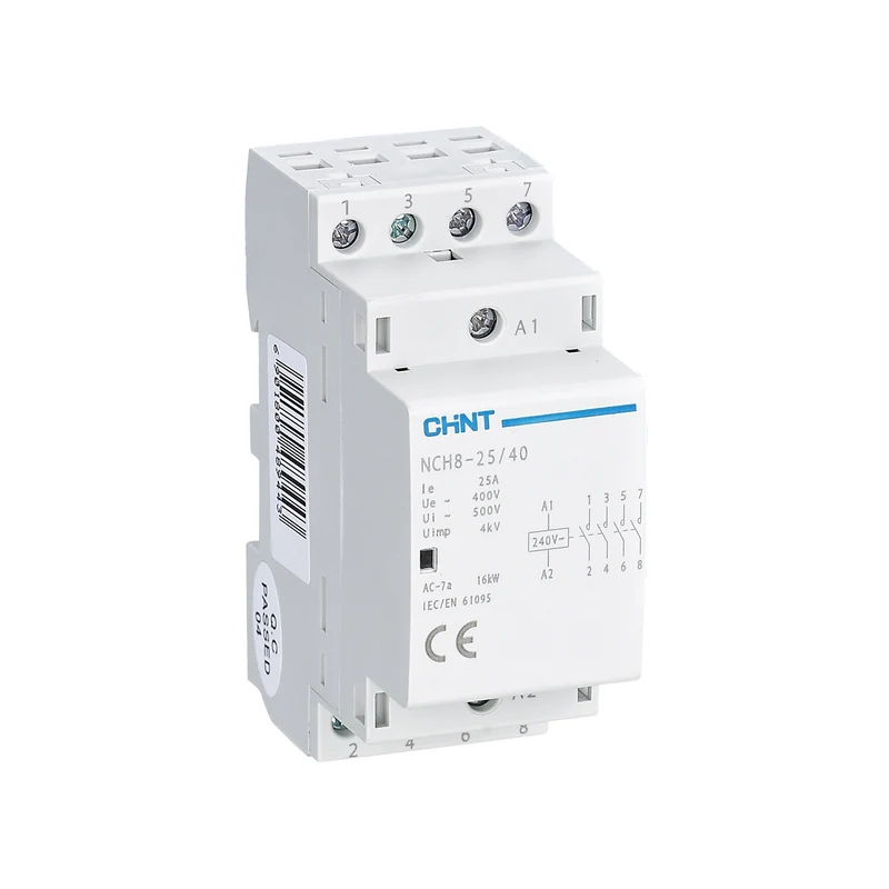 CONTATTORE MODULARE CHINT NCH8-25.22/230 25A 2NA+2NC 230VAC 2 MODULI