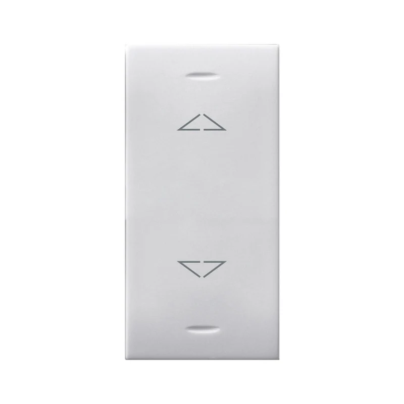 COMMUTATORE PULSANTE A BASCULA CON FRECCE DIREZIONALI AVE DOMUS S44 1P 10A 250V 1MOD. 441053BS