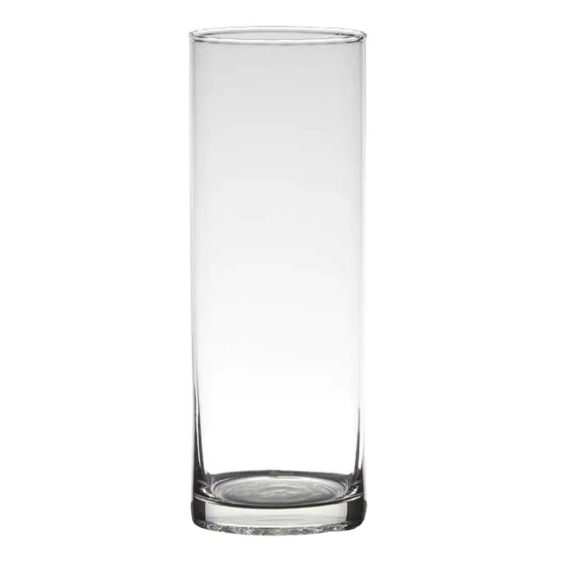 Vaso in vetro cilindrico per acqua, fiori e piante Ø 15 cm x h40 cm