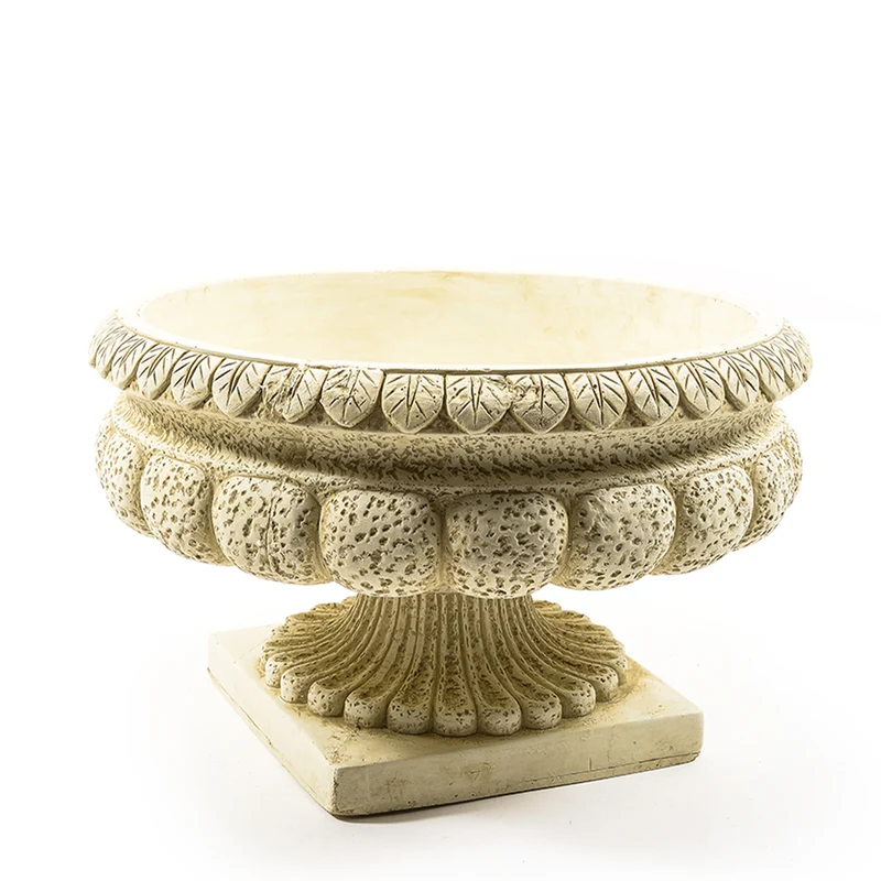 Coppa grande in pietra "Pompei" porta vasi per esterno ed interno Ø 42 x 26h cm