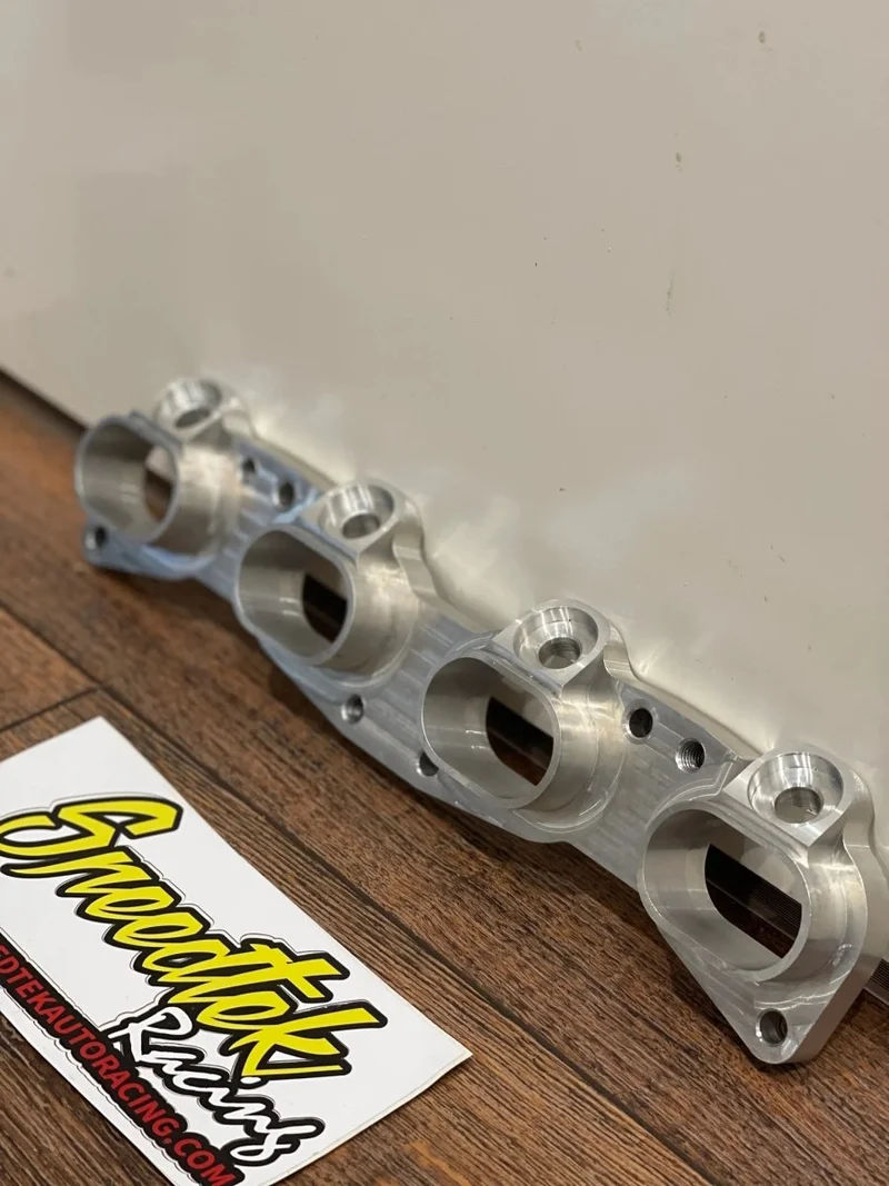 Collettore di aspirazione flangiato SPEEDTEK adatto per Nissan SR20VET SR20VE SR20 Neo (alluminio)