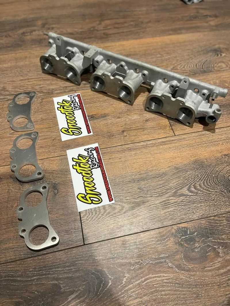 Piastra adattatrice SPEEDTEK per collettore di aspirazione RB26 adatta per Nissan Skyline RB20 RB25 (alluminio)