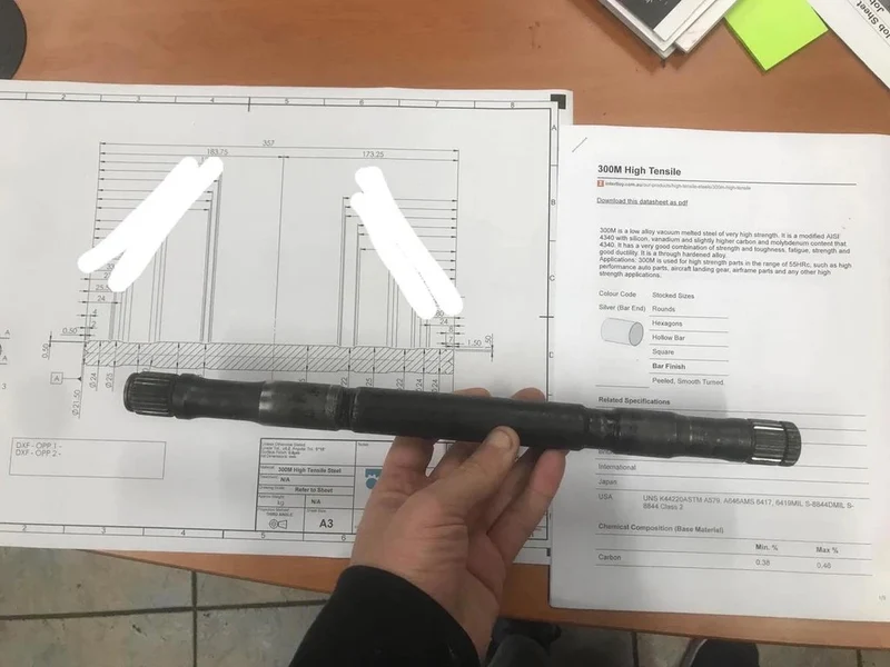 Semiasse SPEEDTEK Race Spec adatto per Nissan Skyline GTR assale anteriore 1000 HP+ (acciaio)