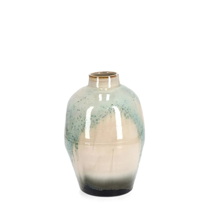 Vaso "Coira" in terracotta smaltata per uso esterno h 37 cm