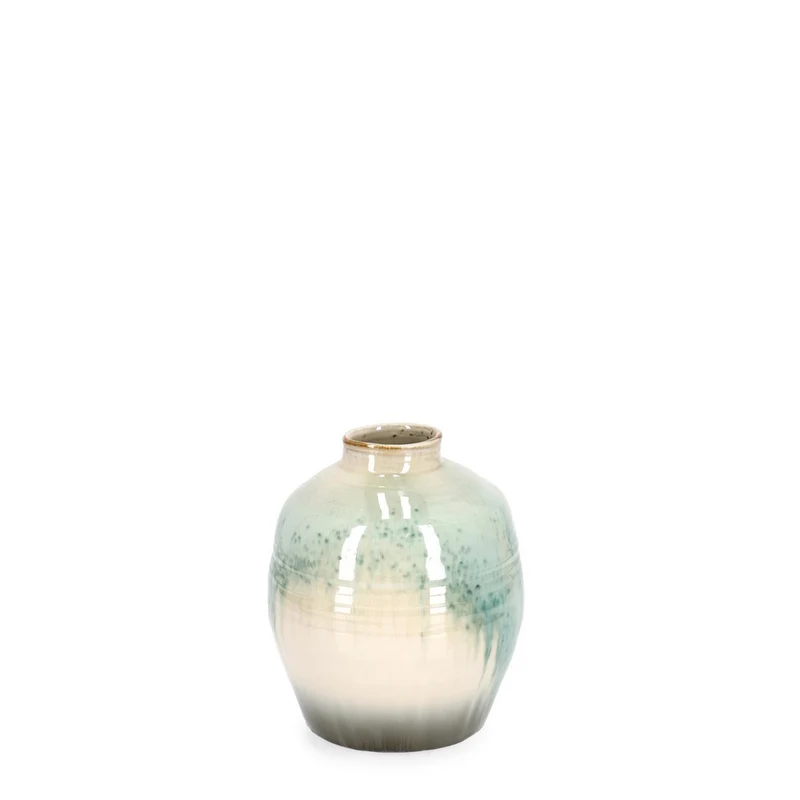 Vaso "Coira" in terracotta smaltata per uso esterno h 30 cm