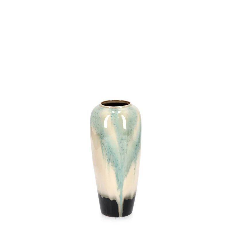 Vaso "Coira" in terracotta smaltata per uso esterno h 36 cm