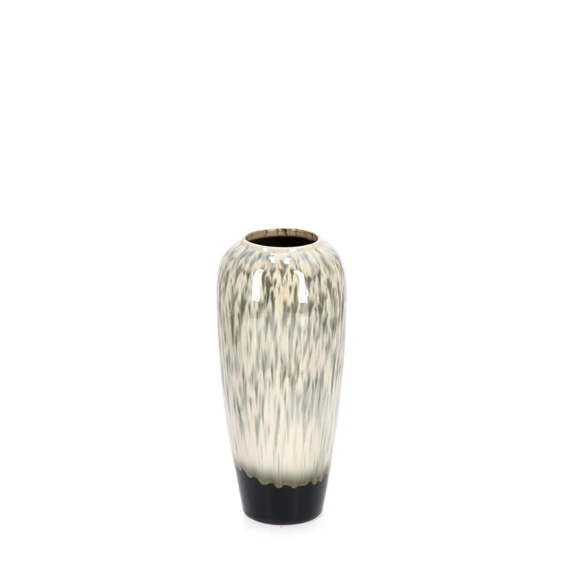 Vaso "Coira" svasato in terracotta smaltata per uso esterno h 36 cm