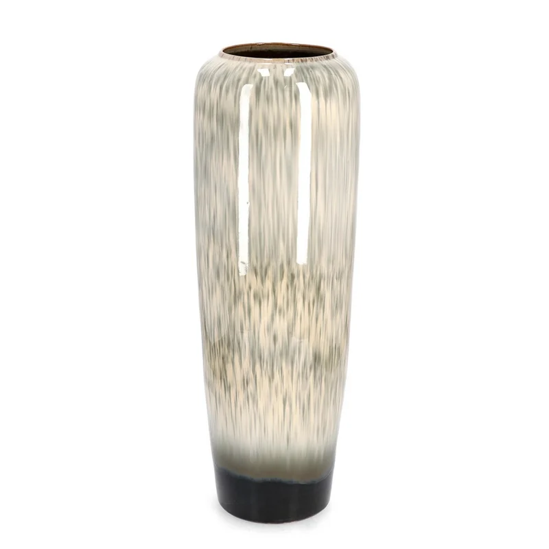 Vaso "Coira" alto in terracotta smaltata per uso esterno h 81 cm