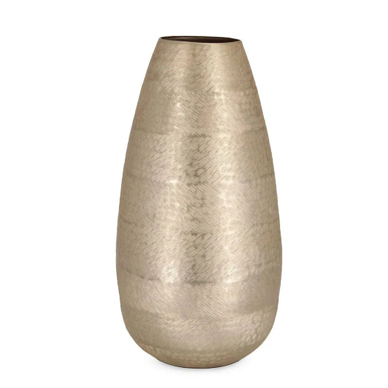 Vaso decorativo "Clamp Bomp" in metallo lavorato a mano, decorazione per interno ed esterno