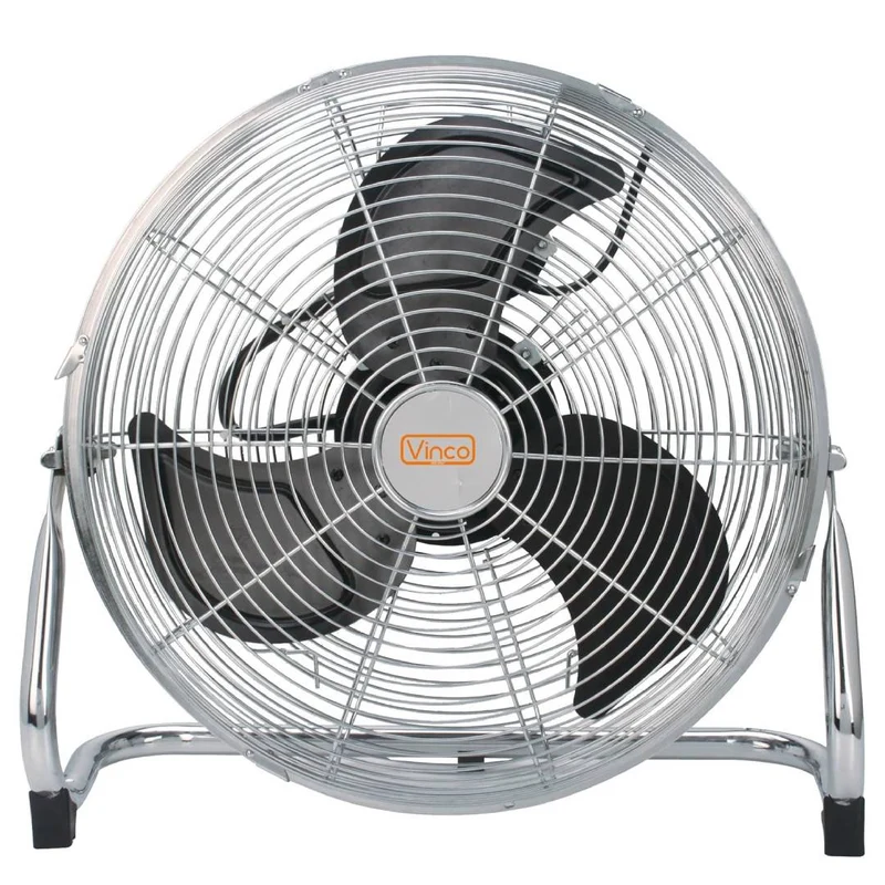 Ventilatore da pavimento a 3 velocità a grande portata, con telaio in metallo