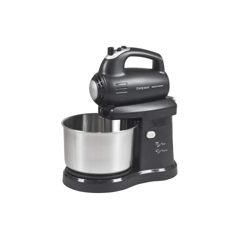 Sbattitore con Ciotola in Acciaio, Argento, 300 W BEPER 90.347