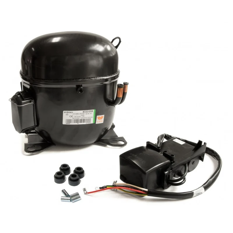 COMPRESSORE ERMETICO EMBRACO NJ2212GK GAS R404A-R507-R452A HP 1,7