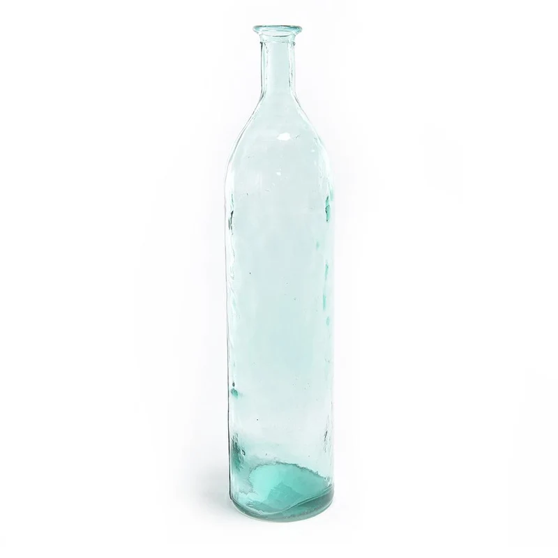Vaso a forma di bottiglia grande in vetro, decorazione per arredo casa da 56 cm