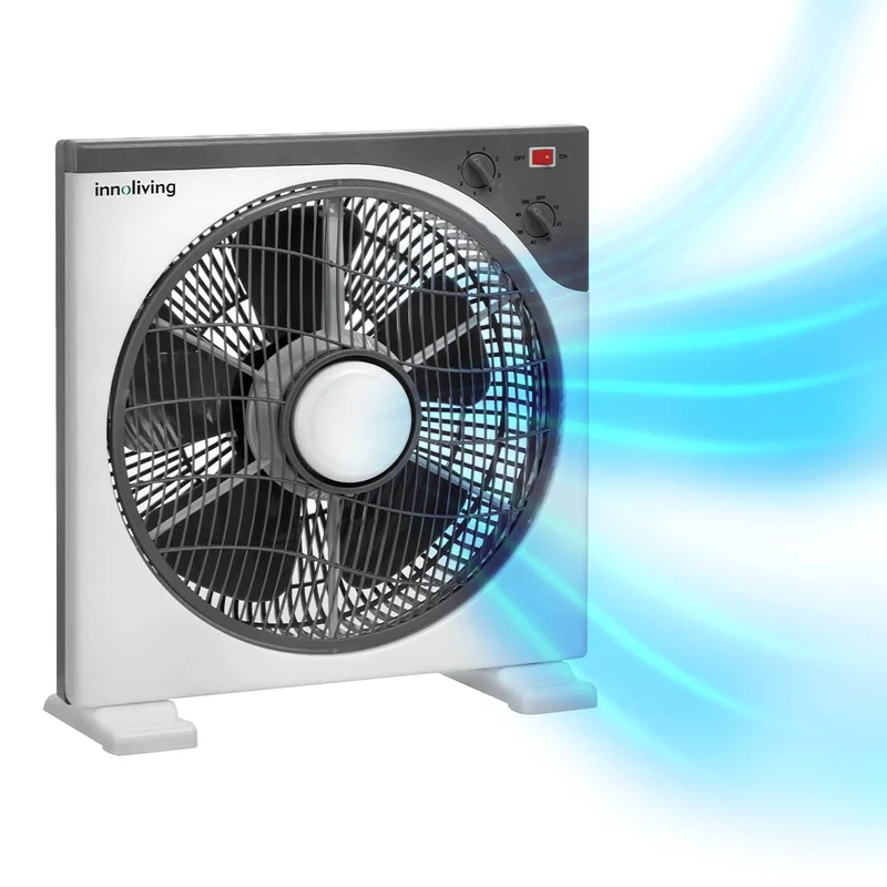Innoliving Ventilatore Box Rotante Portatile 3 velocità INN-505
