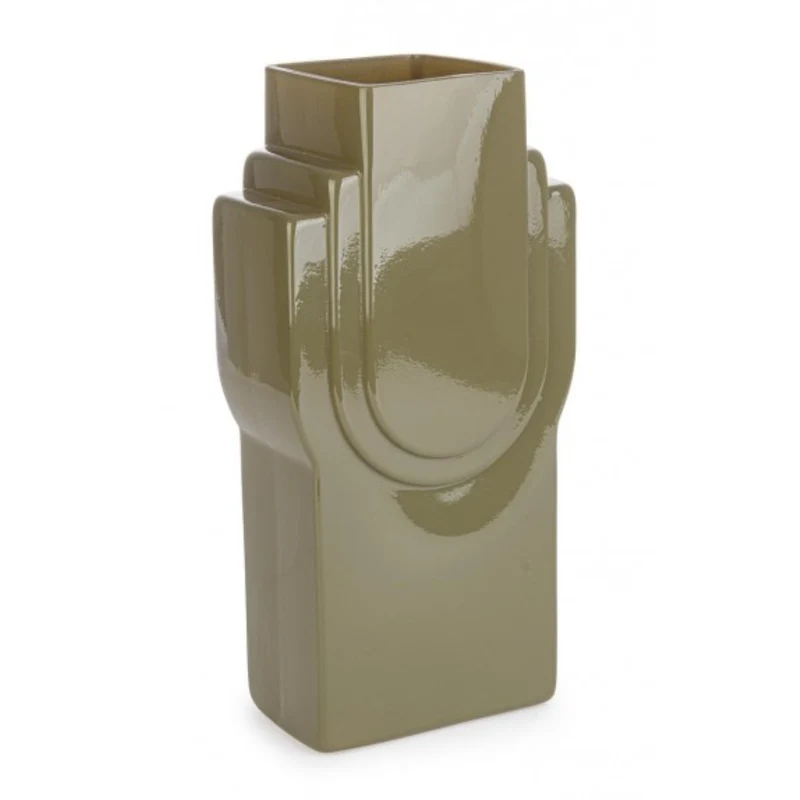 Vaso "frey" rettangolare in vetro 16x10x31,5h