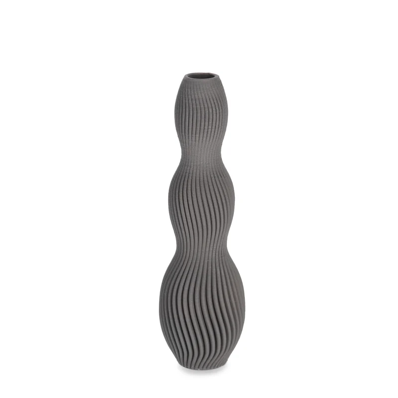 Vaso "svenna" da interno in ceramica stampata in 3D