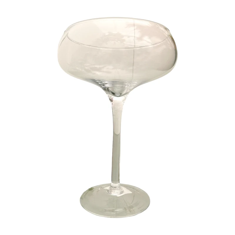 Vaso trasparente a forma di Coppa in Vetro rotonda da 30 x 21 cm