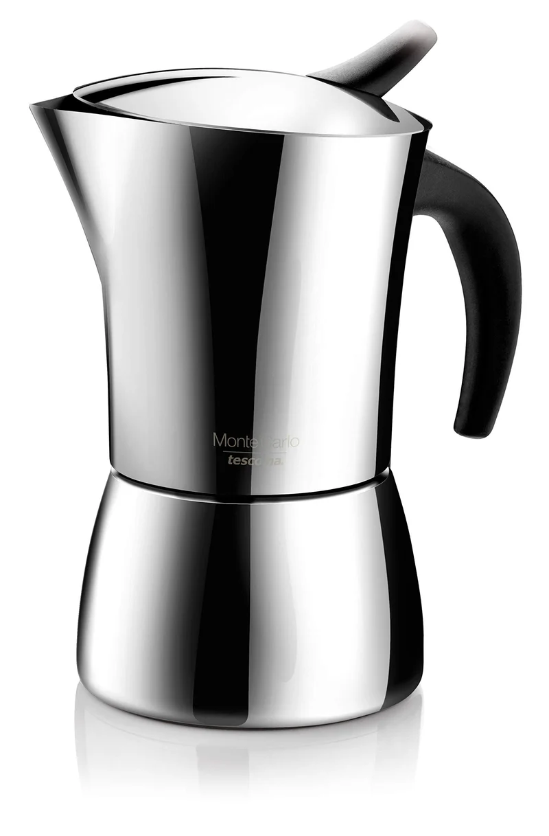 Tescoma 647102 Monte Carlo Caffettiera Induzione 2 Tazze, Acciaio Inossidabile, Argento