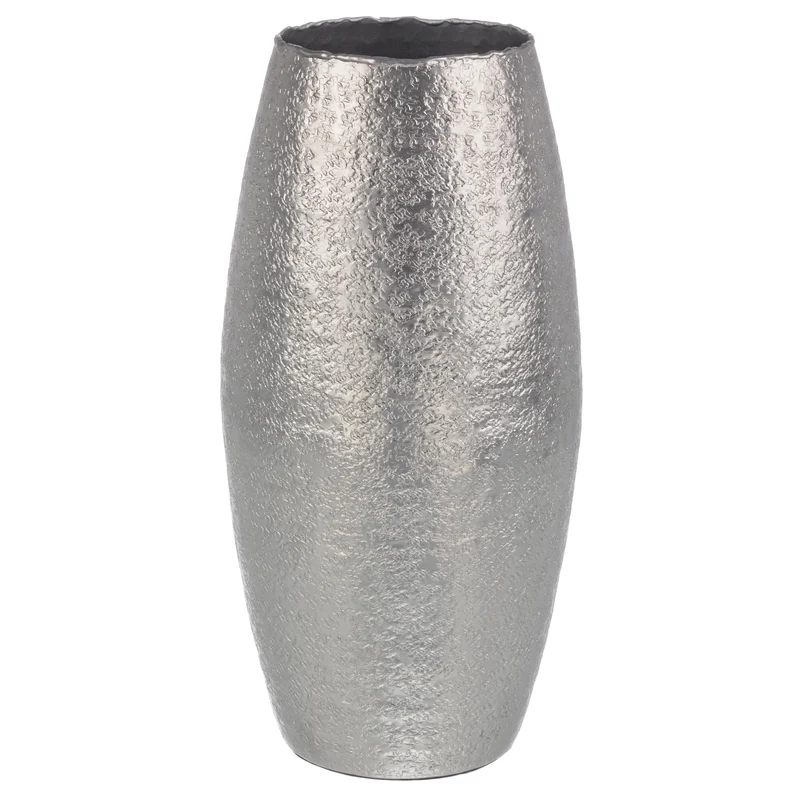 Vaso decorativo graceful bomb in alluminio artigianale