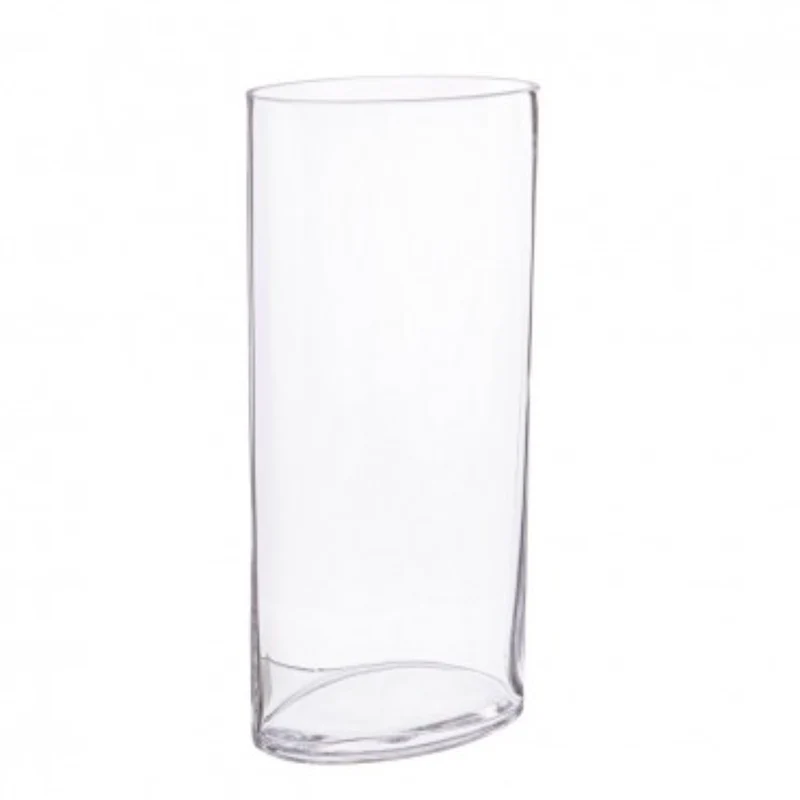 Vaso per uso interno in vetro venice ovale 18x11x39.5h