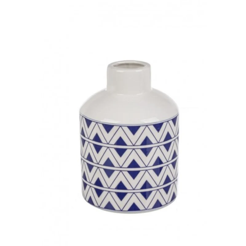 Vaso Tunisi circolare blu per uso interno Ø15.8x21.5h