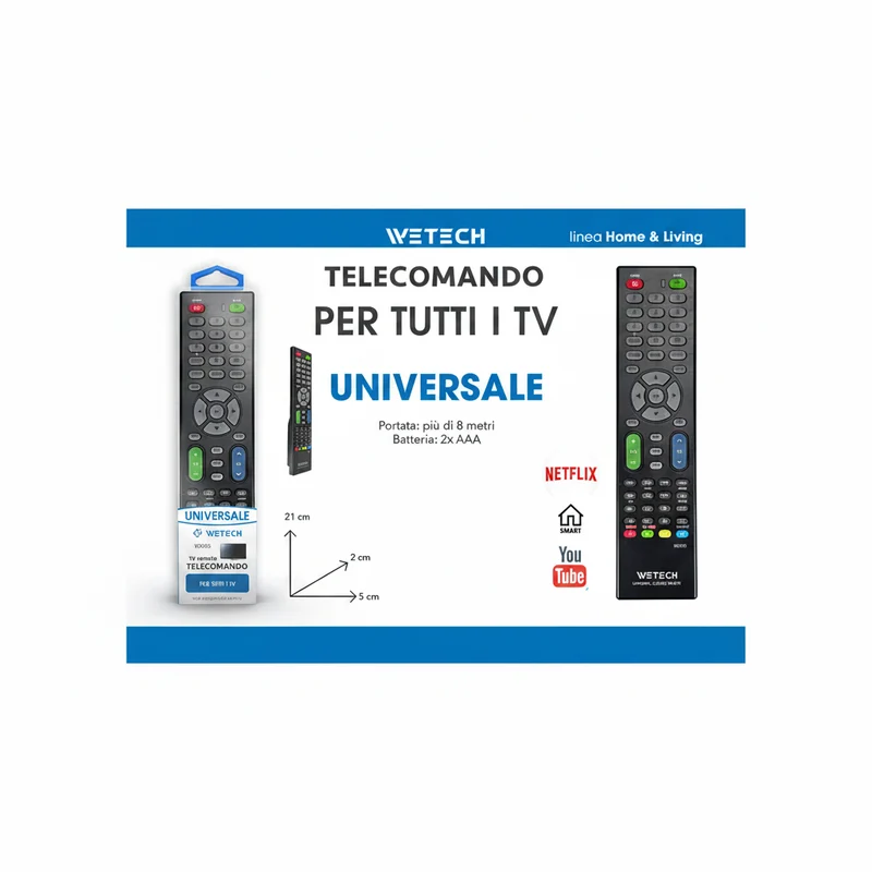 Wetech Telecomando Tv Universale