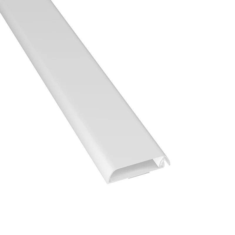 D-Line Canalina, Copricavi per parete, Cavo TV ordinato, Verniciabile, Autoadesivo, Design monopezzo incernierato - 1 x 60 mm (P) x 15 mm (A) per 40cm (L) - Bianco
