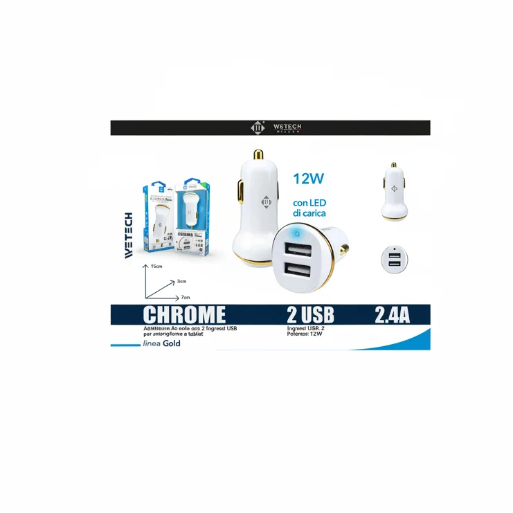 Wetech Adattatore Da Auto Usb 2.4A Wb200