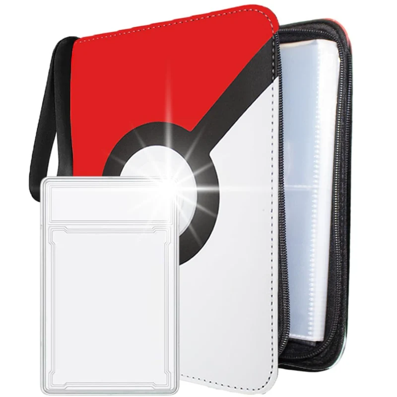 ProTecnika® Raccoglitore Professionale Carte Collezionabili 400 Carte con Custodia Carta Gradata Album Tasche per Figurine Foto Documenti capacità 50 fogli Idea Regalo