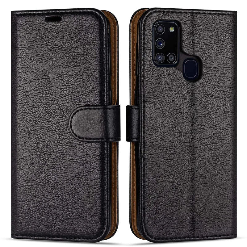 Case Collection per Cover Samsung A21s - Custodia a Libro in Pelle con Slot Carte [Blocco RFID] Antiurto [Cavalletto] Portafoglio per Cover Samsung Galaxy A21s