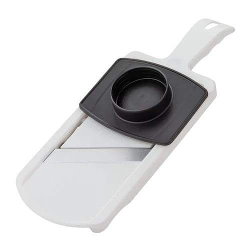 Fackelmann Mandolina Affetta Verdure una lama regolabile in acciaio Inox, dotato di paradito Permette di fare fette spesse da 1 a 6 mm Dimensioni 32x12x3,5 cm