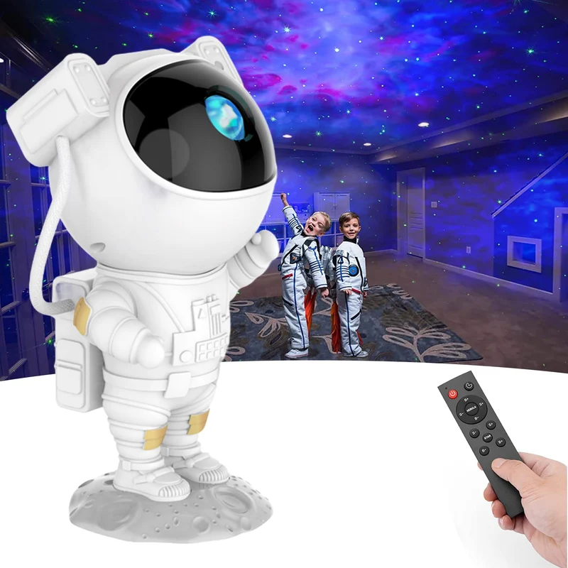 SFOUR Proiettore a LED effetto cielo stellato, lampada proiettore modello Astronauta, per la decorazione degli ambienti, lampada notturna per bambini, adulti, per le feste a casa (Astronauta)