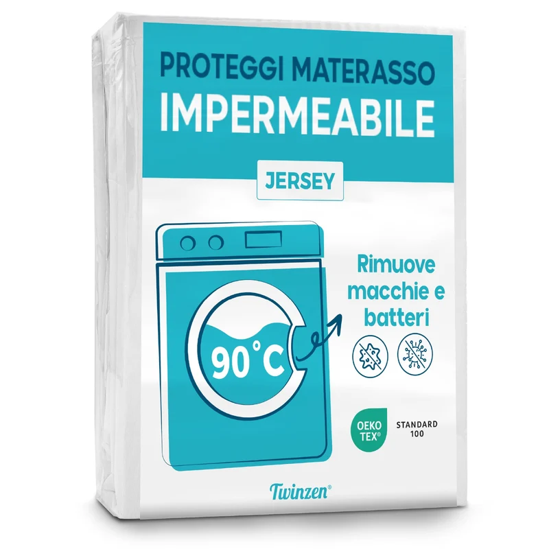 Twinzen - Coprimaterasso Impermeabile 60x120 cm - Protezione Impermeabile e Traspirante - Coprimaterasso Lettino 60x120