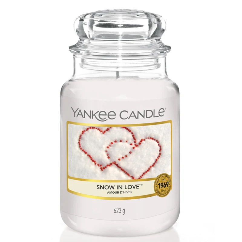 Yankee Candle Candela profumata in giara grande | Amore invernale | Durata Fino a 150 Ore