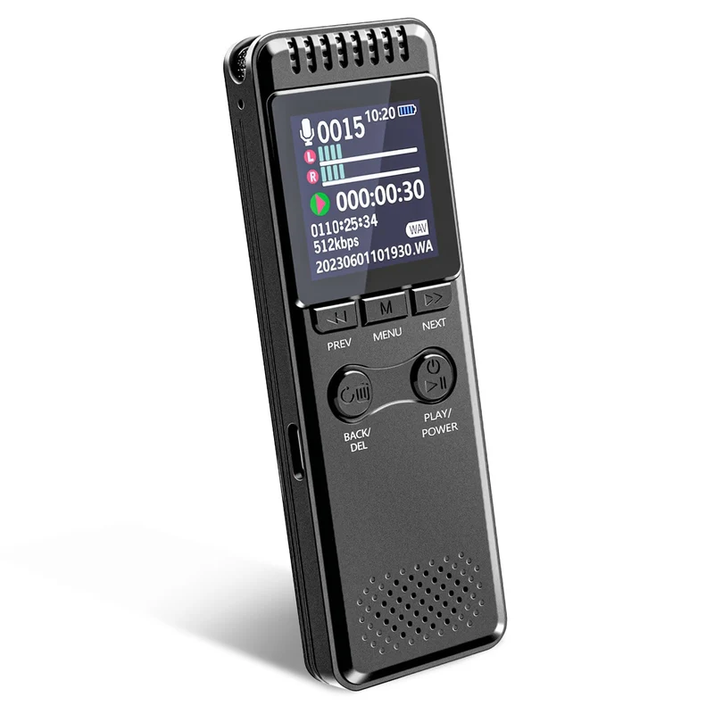 Vivaniir 64GB Registratore Vocale Professionale, 80 Ore di Batteria a Lunga Durata 1100mAh, Robusto Registratore con Attivazione Vocale e Involucro Metallico, Registratore per Conferenze Riunioni