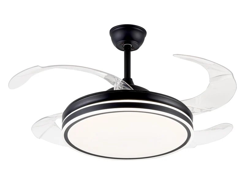 Ventilatore da soffitto retrattile con luce LED e timer