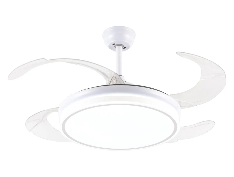 Ventilatore da soffitto retrattile con luce a LED e timer